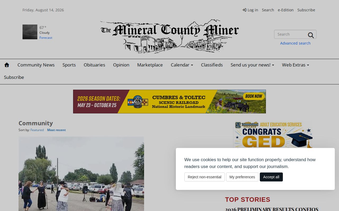 Mineral County arrest news and community records coverage interface